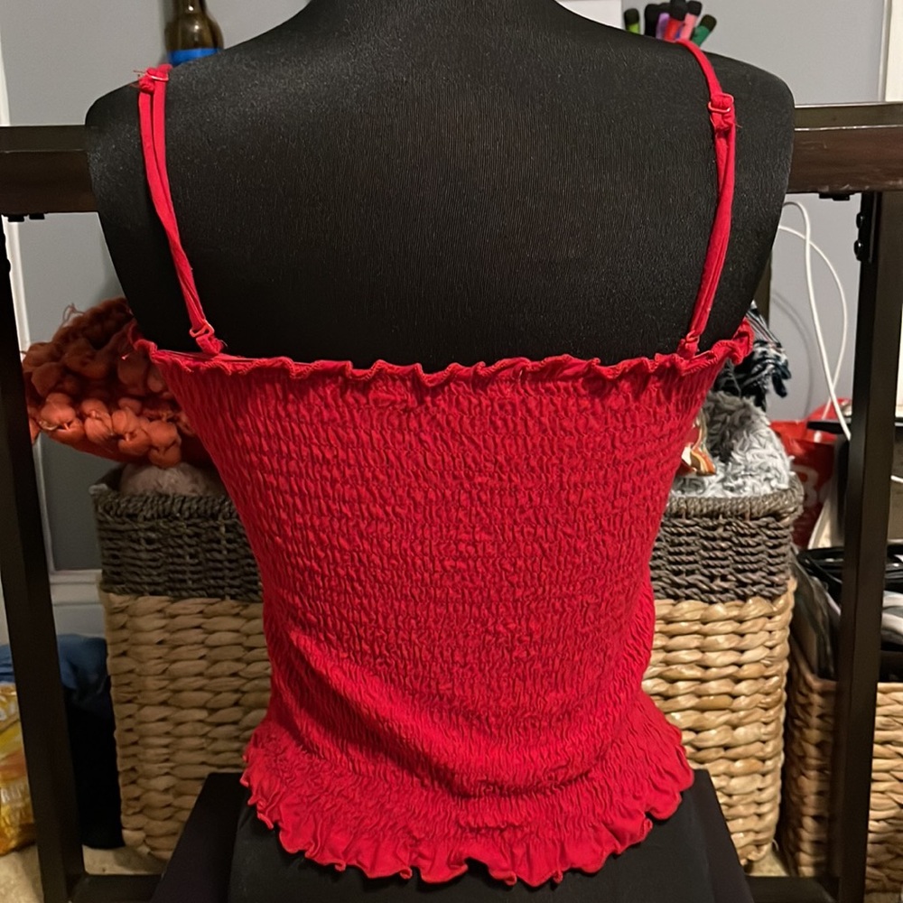 Ruched and Ruffled Tank - Picture 2 of 3